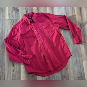 Red Ivy Crew Classics Long Sleeve Collared Button Down Dress Shirt‎ Large